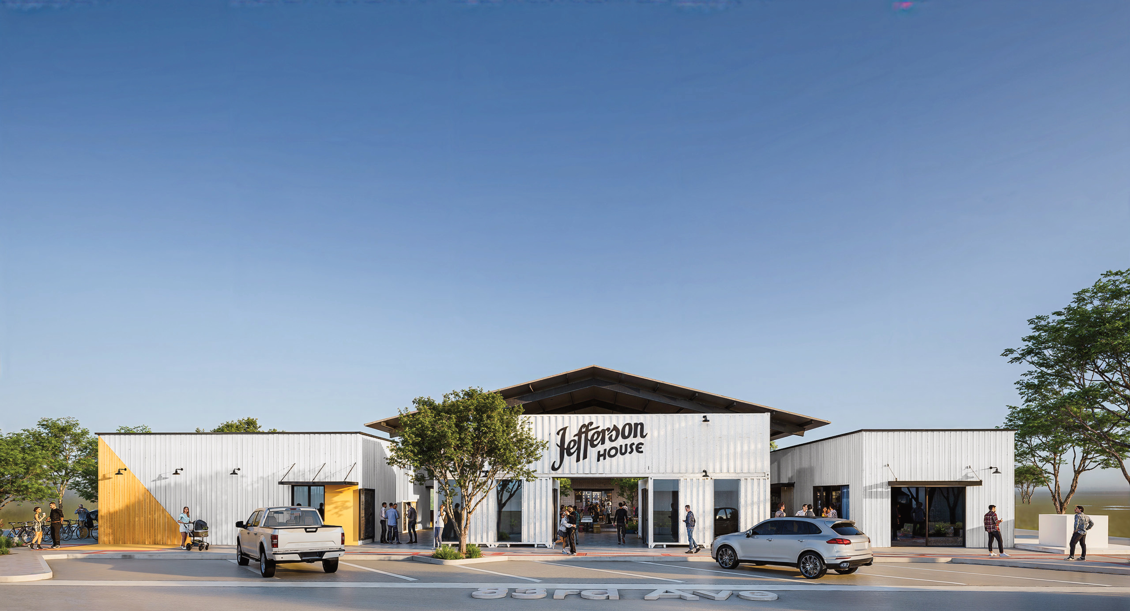 Jefferson House front elevation from 83rd Avenue